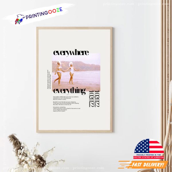 Everywhere Everything Lyric Noah Kahan Music Wall Art Unleash Your