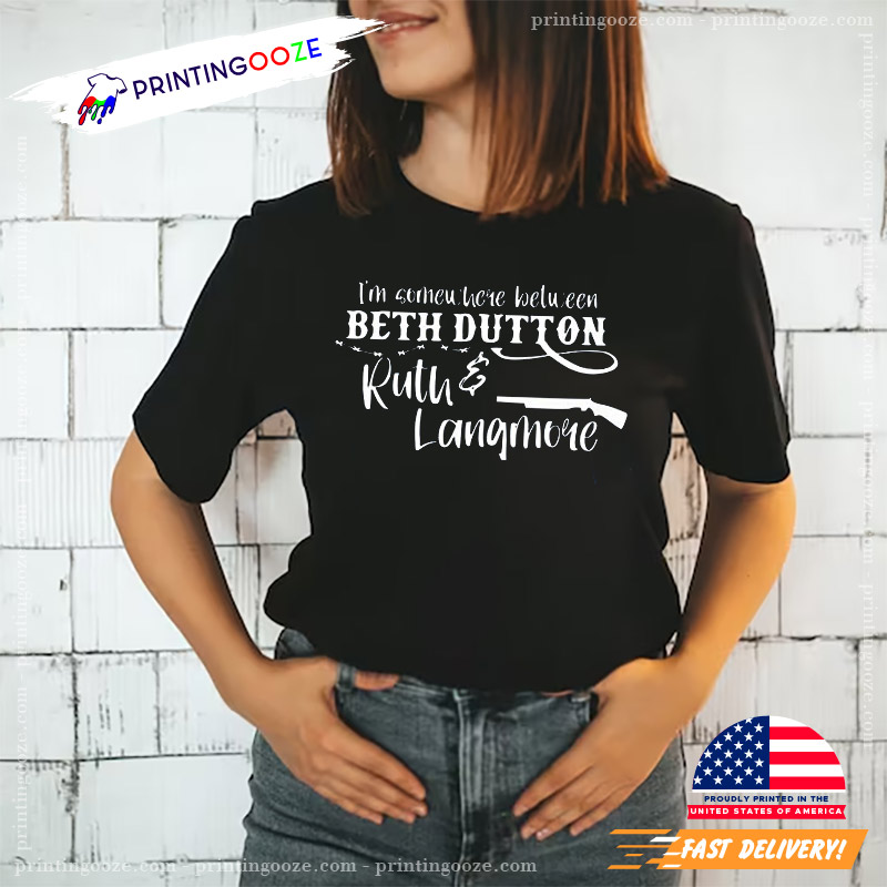 Don't Make Me Go Beth Dutton On You Yellowstone TV Shirts Apparel - Women's  Short Sleeve Graphic 100% Cotton T-Shirt 