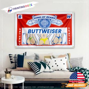 Buttweiser Flag King of Rears Beer Flag