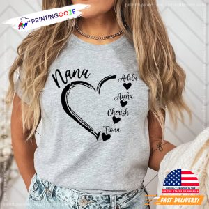 Custom Children Name Shirt Mothers Day Gift