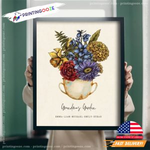 Custom Moms Garden Poster Gift for Mothers Day 3