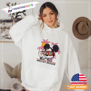 Disney Mickey Mouse Tropical T Shirt Printing Ooze