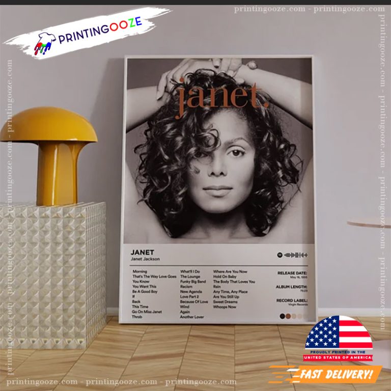 Vintage Janet Jackson Album Poster Unleash Your Creativity vintage-janet-jackson-album-poster-unleash-your-creativity