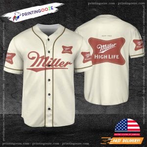 Miller High Life Gift For Him Baseball Jersey 3 Printing Ooze