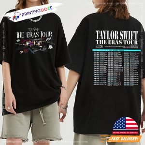 The Eras Tour 2023 New Show Taylor Swift T Shirt 3 Printing Ooze