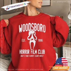 Woodsboro EST 1996 Horror Club Halloween Shirt 0