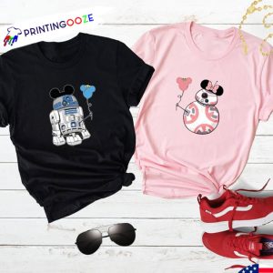 Disney Star Wars Couple T Shirt 2 Printing Ooze