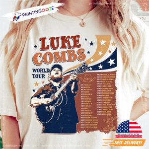 Luke Combs World Tour 2023 Shirt Luke Combs Tour Dates Merch 2 Printing Ooze