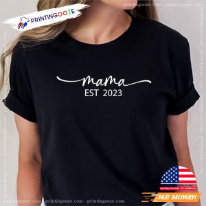 Personalized Mothers Day Shirt Gift for Mother Mama Est Shirt 3 Printing Ooze