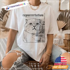 Reputation Cat Swiftie Shirt Eras Tour Gift 3 Printing Ooze