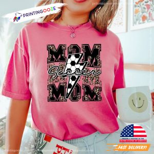 Soccer Mom Cute Soccer Mom Gift Leopard Print Mothers Day Shirt 2 Printing Ooze