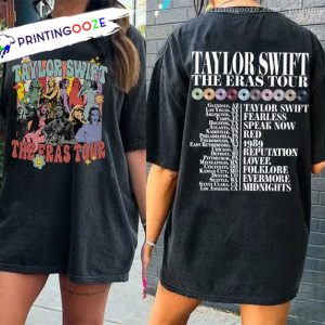 Taylor Swift 2 Sides Shirt The Eras Tour 2023