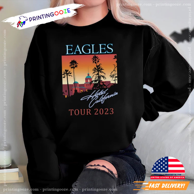 Eagles Hotel California Vintage T-Shirt, Hotel California 2023 Tour Shirt  Gift