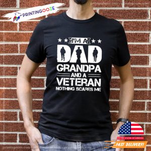 Veteran Grandpa Fathers Day Gift For Grandpa Military Dad Shirt 2