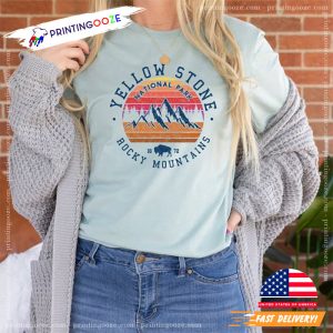 Yellowstone National Park Camping T shirt 5 Printing Ooze 1