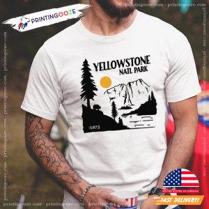 Yellowstone National Park Vintage T Shirt 3 Printing Ooze
