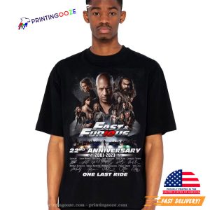 Anniversary 2001 2023 fast and furious x Shirt 4 Printing Ooze