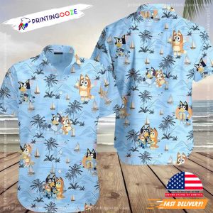 Bluey Hawaiian Dad Life Family Shirt, Fathers' Gift Printing Ooze