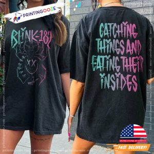 Catching Thinks And Eating Their Insides Blink 182 Rock Music 2 Side Shirt, blink 182 concert 2023 2