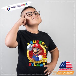 Custom Super Mario Birthday Shirt, Personalize Super Mario Family shirts