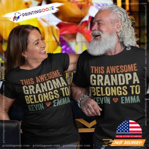 Custom This Awesome Grandparents Shirt, personalized gifts for grandparents 1 Printing Ooze