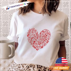 Floral Heart happy valentine Shirt