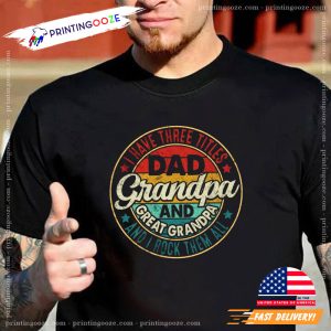 Grandpa Announcement Shirt, best gifts for grandpa 1 Printing Ooze