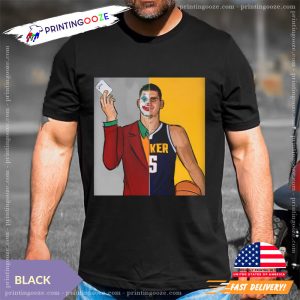 Half Joker Half Nikola jokic nba Funny Basketball Shirt 3 Printing Ooze