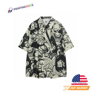 Harajuku Sake Beach Hawaiian Shirt