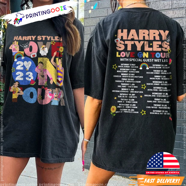 Harry Styles T-Shirt Harrys House Concert Gig Tour Merch Style Fan