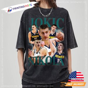 Nikola Jokic Vintage Retro Shirt, denver nuggets basketball 1 Printing Ooze