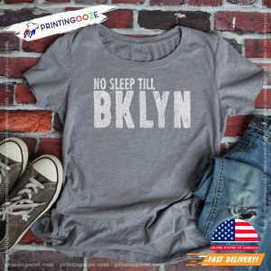 No Sleep Till Brooklyn Black Baseball Shirt