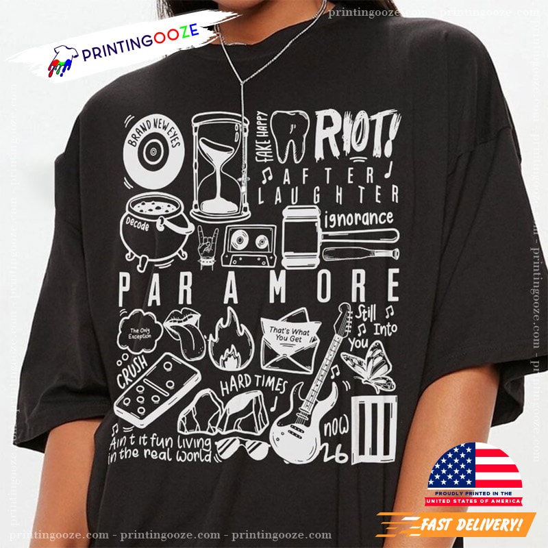 Vintage Riot Paramore Shirt, Rock Band Shirt sold by Double-Codi