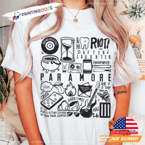 Paramore Doodle Art Shirt, paramore band Merch 3 Printing Ooze