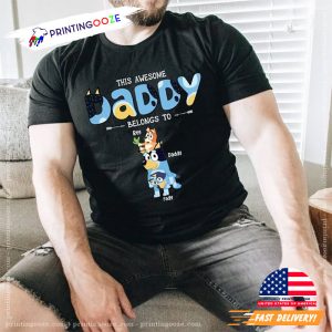 Personalized Bluey Daddy Shirt, bluey dad 1 Printing Ooze