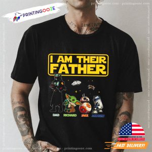 Star Wars great father's day gifts, i am their father day shirt 2 Printing Ooze