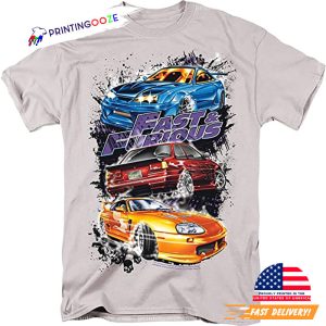 The Fast and Furious Action Drive Movie Smokin Street Cars T Shirt 2 Printing Ooze