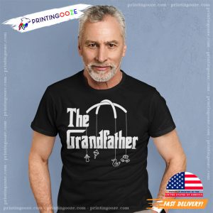 The Grandfather Baby Announment T Shirt, grandpa and granddaughter 0 Printing Ooze