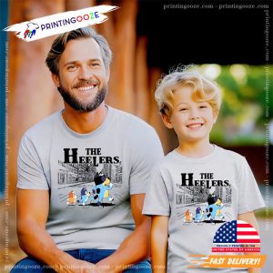 The Heelers Bluey Family, dad birthday Shirt 3 Printing Ooze