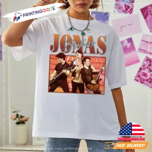 Vintage jonas brothers concert Homage Comfort Colors Shirt 3 Printing Ooze