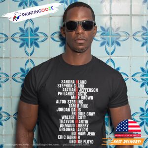 black lives matters shirt, Say Their Names Premium Unisex T Shirt Printing Ooze