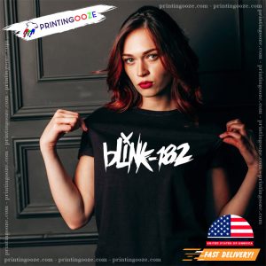 blink 182 band White Logo Shirt