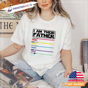 daddy presents I Am Their Father Personalized Shirt, Star Wars Father Shirt 2 Printing Ooze