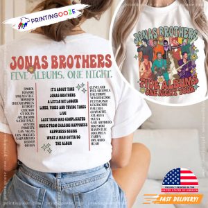 jonas brothers concert 2023 Double Sided Shirt 2 Printing Ooze