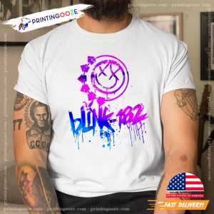 vintage blink 182 shirt, Blink Painting Fan Art Merch 1 Printing Ooze