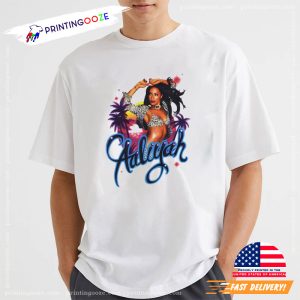 Aaliyah Airbrush unisex tshirt 1