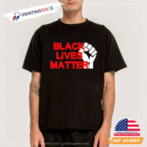 black lives matter activist, say no to racism T-shirt