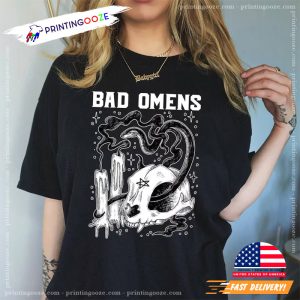 Bad Omens Band Hannya Shirt, A Tour Of The Concrete Jungle tour 2023 3 Printing Ooze