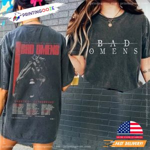 Bad Omens Band Music Tracklist Tour 2023 Shirt 2 Printing Ooze