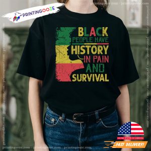 Black Independence Day BLM Shirt, Black History Juneteenth 4 Printing Ooze